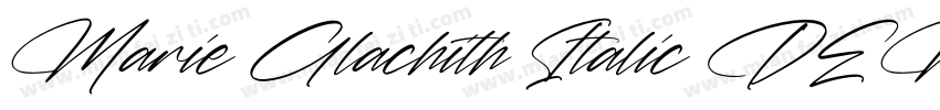 Marie Glachith Italic DEMO VERS Ita字体转换